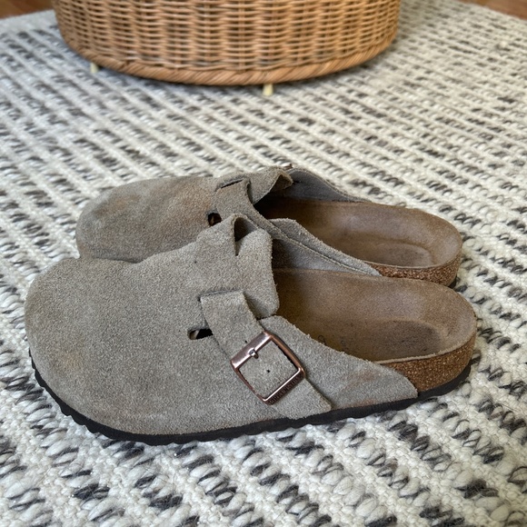 Birkenstock Boston Soft Footbed suede taupe leather, size 38 - Picture 6 of 6
